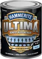 Hammerite Metallschutzlack Ultima Glänzend, Hochwertiger Schutzlack für alle Metalle im Außenbereich, Tiefschwarz, RAL 9005, 750 ml