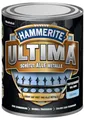 Hammerite Ultima Glänzend, Metallschutzlack, Hochwertiger Schutzlack für alle Metalle im Außenbereich, Tiefschwarz RAL9005, 750 ml