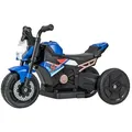 COSTWAY Elektro-Kindermotorrad, Kinder Elektromotorrad, mit Scheinwerfer & Musik blau