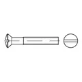 DIN 964/ISO 2010 LinsenSenkkopfschraube M6x70 Messing blank Schlitz, 100 Stück