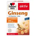 2x DOPPELHERZ Ginseng 250+B-Vitamine+Zink Kapseln 30 ST
