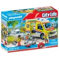PLAYMOBIL 71202 - City Life - Rettungswagen mit Licht und Sound