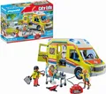 Playmobil Krankenwagen Rettungswagen Notarzt Sanitäter Ambulance Licht Sound NEU