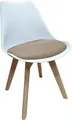 Esszimmerstuhl Atlanta Weiß/Beige