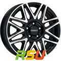 4x Dezent KH black/polished 6x16" ET68 LK5 118 ML 71.1 Alufelgen 16 Zoll