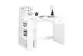 SoBuy Schreibtisch FWT35, Schreibtisch Computertisch, Bürotisch mit 3 Ablagen, Eckschreibtisch mit 1 Schublade, Kindertisch, Arbeitstisch