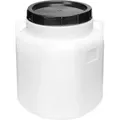 Garronda 30 Liter Bpa-freies Quadratisches Fass Und Futtertonne Weithalsfass Wassertank Und Behälter Mit Deckel Für Sauerkraut Sowie Surfass Pökelfass Für Fleisch Gd-0088, Weiß