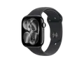 APPLE Watch Series 11 GPS 46, 2025 Smartwatch Aluminiumgehäuse Fluorelastomer, 140-190 mm, Diamantschwarz