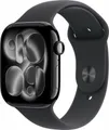 Apple Watch Series 11 GPS 46mm Aluminium diamantschwarz mit Sportarmband S/M schwarz