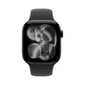 Watch Series 11, Smartwatch - schwarz (glänzend), Aluminium, 46 mm, Sportarmband schwarz S/M