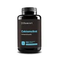 Calciumcitrat mit Vitamin D3 und K2 - Für normale Zähne, Knochen und Muskeln - Verbesserte Formel mit D3 und K2 - Hoch absorbierbar - 120 vegetarische Kapseln