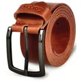 Cartvelli Ledergürtel Cartvelli Ledergürtel Herren Made in Germany 40mm inkl. Geschenkbox Pflanzlich gegerbt braun 120
