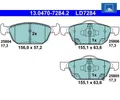 Bremsbelagsatz, Scheibenbremse ATE Ceramic ATE 13.0470-7284.2