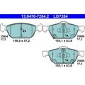 ATE 13.0470-7284.2 Bremsbelagsatz für HONDA CIVIC FK FC FB