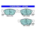 ATE 13.0470-7284.2 Bremsbeläge Bremsklötze Vorne für Honda Civic IX