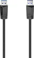 Hama USB-Kabel USB 3.2 Gen1 (USB 3.0 / USB 3.1 Gen1) USB-A Stecker 1.50m Schwarz 00200624