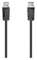 Hama 200624 5 Gbit/s USB A auf USB A Männlich 1,5 m  Schwarz