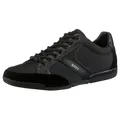 BOSS Saturn_Lowp Sneaker im Materialmix, Freizeitschuh, Halbschuh, Schnürschuh schwarz 41 EU