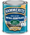 Hammerite Metallschutzlack Matt, 3in1 Rostschutz für Metall, Dunkelgrün, 750 ml