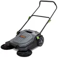 VEVOR Handgeführte Bodenkehrmaschine Abfallbehälter 65cm 18,9L