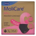 MoliCare lady - Diskreter waschbarer Inkontinenzslip & Periodenslip für Frauen, Größe L schwarz