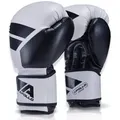 Apollo Boxhandschuhe Boxhandschuhe Männer Champion Thai Box Handschuhe, Training am Boxsack oder Sparring für Frauen und Männer schwarz 14oz