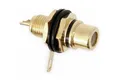 Goobay Cinch-Stecker GOOBAY Cinch-Einbaubuchse, schwarz, 8 mm