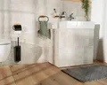 WENKO Zahnputzbecher Turbo-Loc® Orea, mit Wandhalterung ohne Bohren, Edelstahl, satiniertes Glas