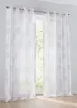 Kutti Vorhang Bella (1 St), Ösen, halbtransparent, Gardine, halbtransparent, Ausbrenner, bedruckt, Baumwolle-Polyester