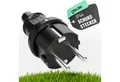 greate. Schuko-Stecker Schutzkontakt Stecker mit Knickschutz - Gummi Schutzkontaktstecker, (1-St)