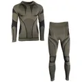 Mil-Tec Thermounterhemd Funktionsunterwäsche Performance lang grün 3 (XXL/3XL)
