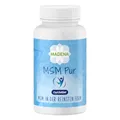 MADENA MSM Pur, OptiMSM Methylsulfonylmethan 90 Kapseln vegan, das reinste MSM der Welt, hochdosiert und optimal bioverfügbar in Form von Coarse Flakes