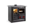 LA NORDICA® Küchenherd Holzherd ROSA L 5.0 STEEL schwarz 9,5kW