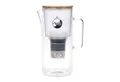 AcalaQuell Wasserfilter Kannenfilter aus Glas - Silizia, inkl. 1x Mikroschwamm und 1x Filterkartusche