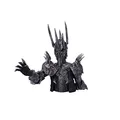 Nemesis Now Offizielles Lizenzprodukt Herr der Ringe, Sauron-Büste, Silber, 39 cm