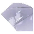 20 Blatt PREMIUM Vinyl Aufkleberfolie 100% klar Selbstklebend für Laser und T...