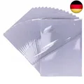 20 Blatt PREMIUM Vinyl Aufkleberfolie 100% klar Selbstklebend für Laser und