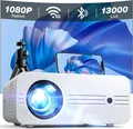 Beamer 13000 Lux 1080P 4K WiFi Bluetooth Mini Projektor 300" iOS Android PS5