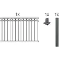 ALBERTS Zaun-Anbauset Circle, zum Aufschrauben (Anthrazit, 100 cm)