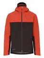 VAUDE Moab Regenjacke Herren – Wasserdicht, Winddicht & Atmungsaktiv, Fahrrad Regenjacke mit 2,5-Lagen Membran, Fahrradjacke mit Unterarmventilation - glowing red/black, S