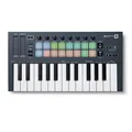 Novation FLkey Mini – Tragbares USB/MIDI-Controller-Keyboard mit 25 Tasten und Integration in FL Studio für die Musikproduktion