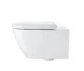 Duravit Wand-WC Happy D.2 54cm Tiefspüler, 2221090000, Farbe: Weiß
