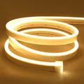 Lamomo LED Strip 2m Warmweiß 12V Dimmbar Neon Silikon Lichtleiste 3000K Deko