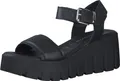 Tamaris Sandalen Plat Sandalen Plat - Zwart - Maat 37