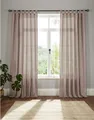 OTTO home Vorhang Elby 1 (1 St), Schlaufen, halbtransparent, Jacquard, transparent, basic, monochrom, bis 295 cm Länge