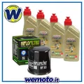 Ölwechsel Set Öl CASTROL 10W40 Filter Kawasaki KVF400 Prairie 1997