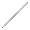 FABER-CASTELL GRIP 2001 Bleistift 2B silber, 1 St.