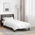 vidaXL Bettdecke Weiß 135 x 220 cm Feder