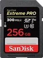 SanDisk Extreme PRO SDHC UHS-II Speicherkarte V90 256 GB (300 MB/s, 8K-, 4K- und Full-HD-Videoaufnahmen, RescuePRO Deluxe, stoßsicher, temperaturbeständig, wasserdicht und röntgensicher)
