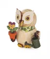 Miniatur Mini-Eule Gärtner neu 5x7x6cm Kauz Gartenfreund Pflanzeneule Beetelfe